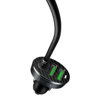 LDNIO 5.1A Car Quick Charger, 4 USB Port Car Socket Power Lighter Adapter,