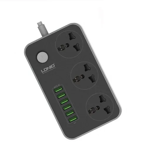 LDNIO 6 USB Ports and 3 Power Socket Extension