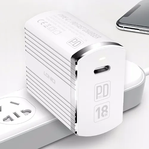 LDNIO A1302Q-C 18W Type-C Fast Charging Travel Charger