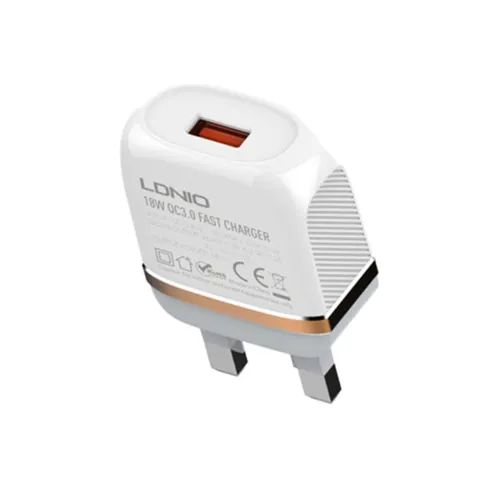 LDNIO A1307Q 18W QC3.0 Quick Charger With Micro Cable