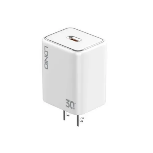 LDNIO A1508C 30W PD USB Type-C Wall Charger & US with Type-C to Lightning Cable