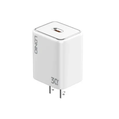 LDNIO A1508C 30W PD USB Type-C Wall Charger – US with Type-C to Type-C Cable
