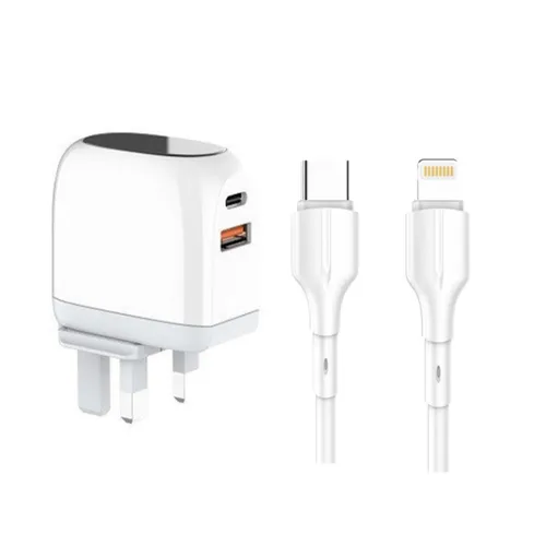 LDNIO A2522C 30W Type-C to Lightning Super Chargeable Plug Charger