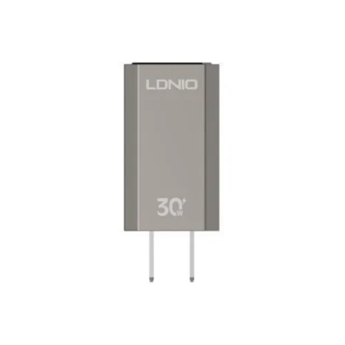 LDNIO A2527C 30W PD + QC3.0 Wall Charger – US Plug with Cable Type-C to Lightning & Type-C to Type-C