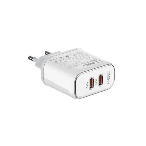 LDNIO A2528C New Product High Quality 35W Dual PD Fast Charger UK 3 Pin