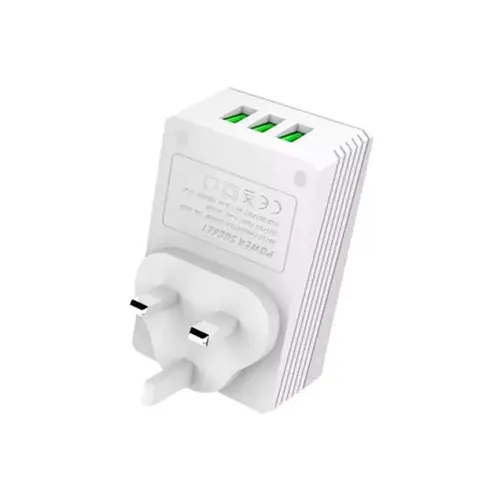 LDNIO A3306 2 in 1 Travel Converter Adapter with 3 USB Mobile Charger