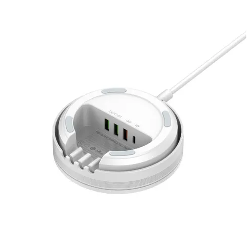 LDNIO AW003 1 PD+1 QC3.0 +2 USB-A Ports Fast Charger 32W Wireless Desktop Charger
