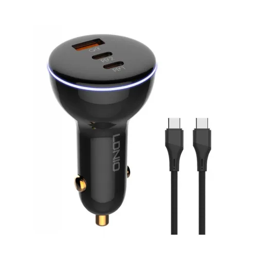 LDNIO C102 100W 160W Car Charger With Type C To C Cable