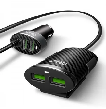 LDNIO C502 5.1A 4 Ports USB Car Charger