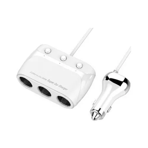 LDNIO C504 3 Socket Splitter Super Car Charger