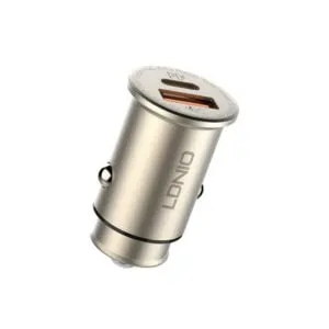 LDNIO C506Q 30W PD + QC4.0 Fast Car Charger with Type-C to Type-C Cable