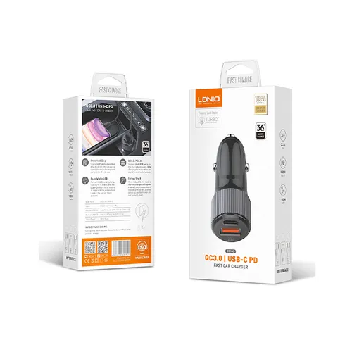 Ldnio C510Q PD+QC3.0 Type-c To Lightning Car Charger