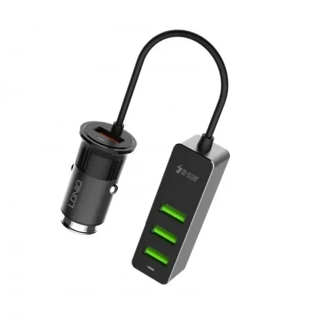 LDNIO C61 4 USB Port Car Charger