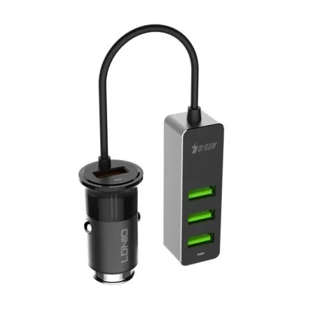 LDNIO C61 4 USB Port Car Charger