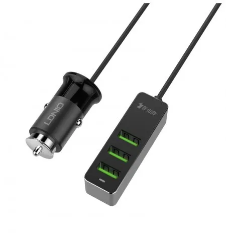 LDNIO C61 4 USB Port Car Charger