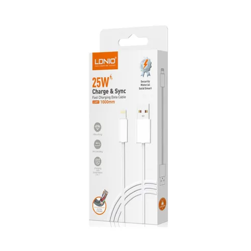 LDNIO Cable 25w Fast Charging Data Cable For Lightning LS891 - 1M