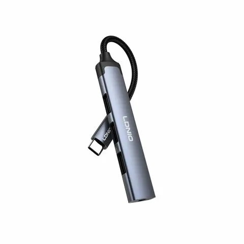 LDNIO DS-104C Type-C to USB 2.0x3+3.5mm Audio data transmission docking stations