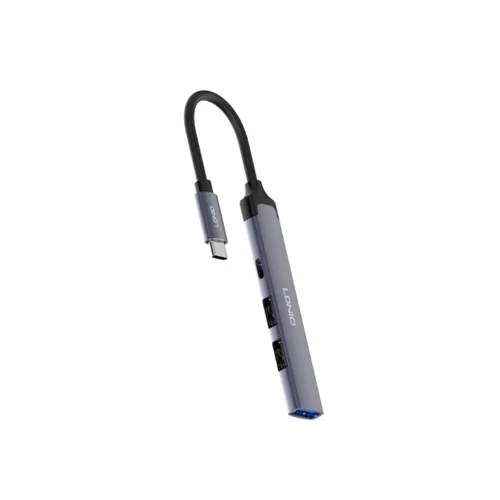 LDNIO DS-104C USB-C 2.0x3+3.5mm Audio Data Transmission Hub Adapter