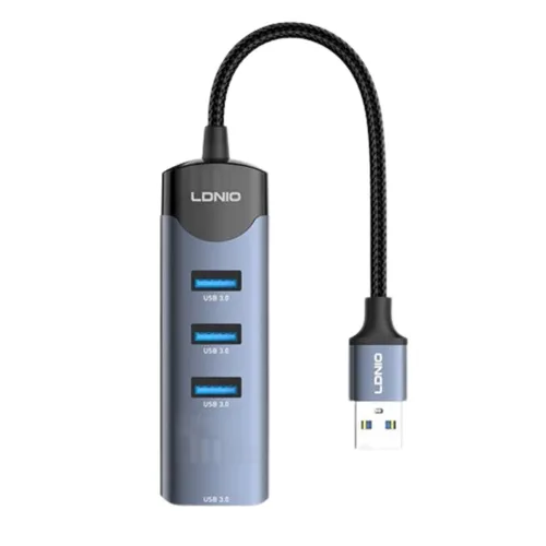 LDNIO DS-134U USB-A To USB 3.0*4 High Speed Data Transmission Hub Adapter
