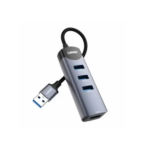 LDNIO DS-134U USB-A To USB 3.0*4 High Speed Data Transmission Hub Adapter