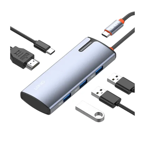 LDNIO DS-15H 5 in 1 Type-C Hub Adapter