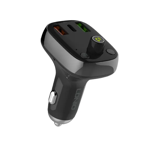Ldnio FM Transmitter Car 5.0 Wireless Radio Adapter Universal Car Charger with QC3.0 Quick Charging C704Q