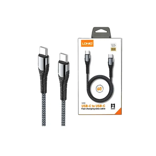 LDNIO LC102 Fast Charging Type-C To Type-C 65W Cable