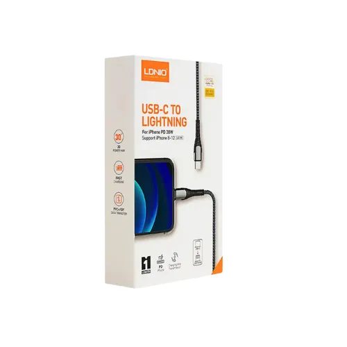 LDNIO LC112 Type C to Lightning 30W 2m Cable