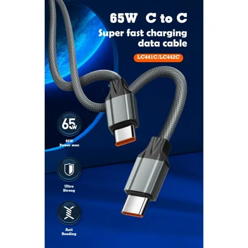 LDNIO LC441C 65W PD 3.0 1M Type-C to Type-C Data Cable
