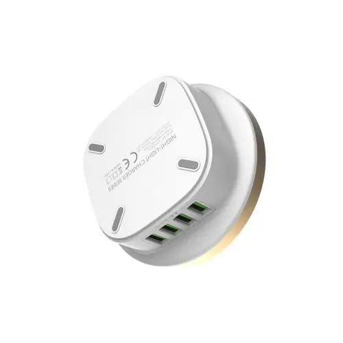 LDNIO LED Press Lamp with 4-Port USB Charger A4406