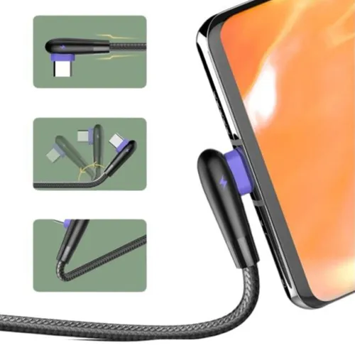 LDNIO LS542 90 Angle Elbow USB-C Fast Charge Cable