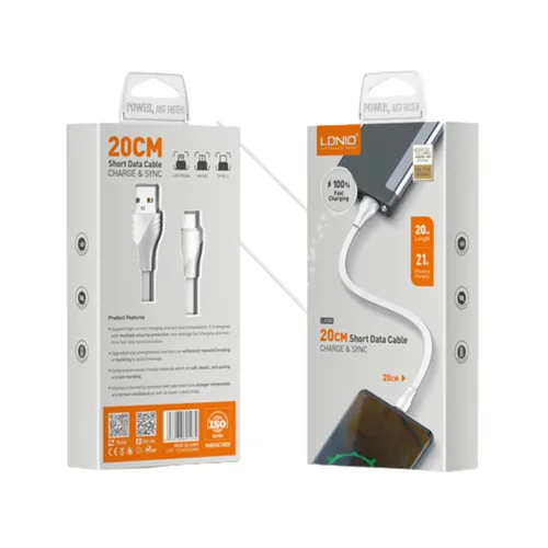 LDNIO Ls550 Usb Cable Mobile Phone Charging Cable 2.1 A Fast Charging