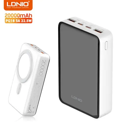 LDNIO PQ18 20000mAh 22.5W Magnetic Wireless Power Bank