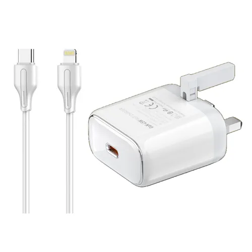 Ldnio Q1415 45w Charger With Type-C to lightning UK Pin