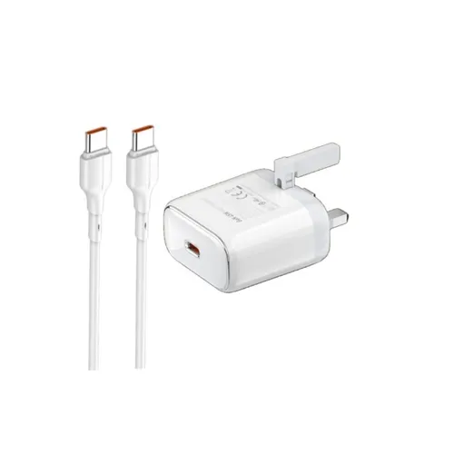 LDNIO Q1415 45W PD USB-C UK Wall Charger with Type-C to Type-C Cable