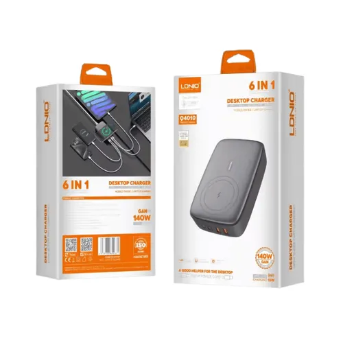 LDNIO Q4010 6 in 1 140W Desktop Charger
