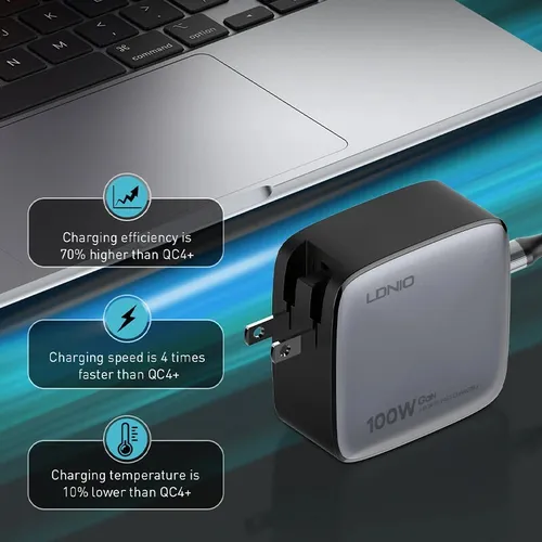 LDNIO Q408 100W 4-Port USB PD Charger