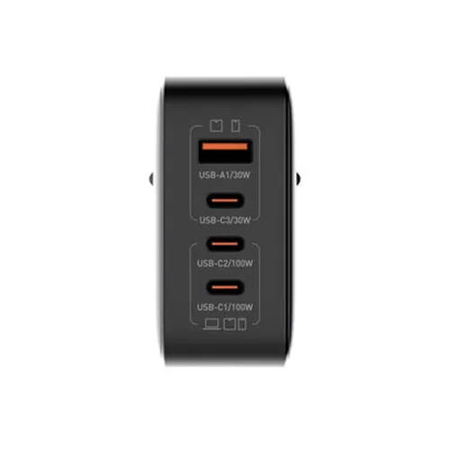 LDNIO Q408 100W GaN Multi-port Replaceable Plug Super Fast Charger