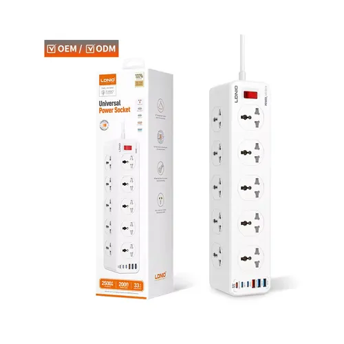 LDNIO SC10610C 10 AC Outlets Universal Power Strip 3USB-C & 3USB-A