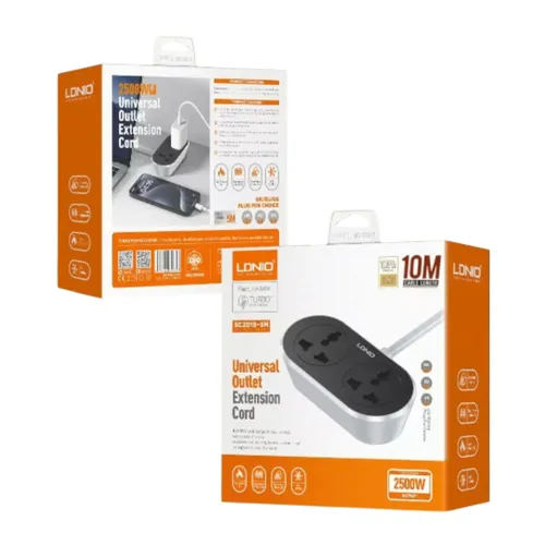 LDNIO SC2018 10M Universal Outlet Extension Cord