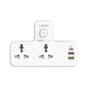 LDNIO SC2311 2 Port with 1 USB-C and 2 USB-A Power Socket - UK