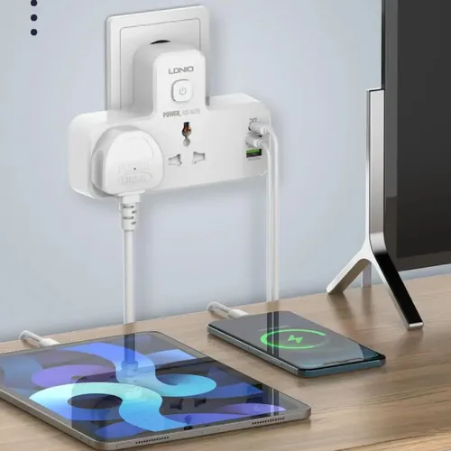 LDNIO SC2311 20W 3-Port USB Charger Extension Power Strip