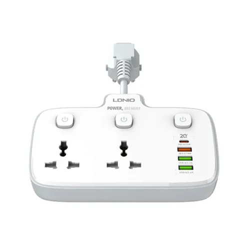 LDNIO SC2413 PD &amp; QC3.02 Universal Outlets Power Socket