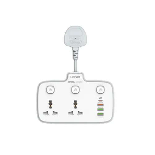 LDNIO SC2413 PD QC3.0 2 Universal Outlets Power Socket