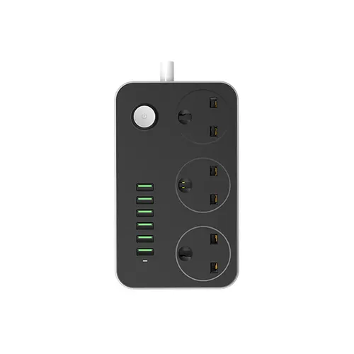 LDNIO SC3604 3 Power Socket + 6 USB Extension Power Cord