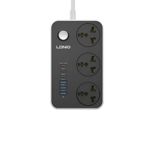 LDNIO SC3604C 3 Power Socket with 6 USB Ports