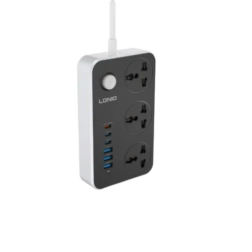 LDNIO SC3604C 3 Power Socket with 6 USB Ports