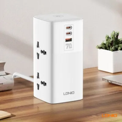 LDNIO SC4383 – Tower Extension Power Socket (2500W with 70W USB)