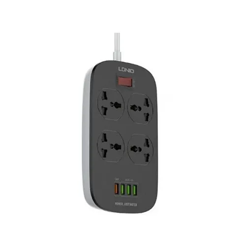 LDNIO SC4407 Defender Series 4 Power Socket + 4 USB Extension Power Cord