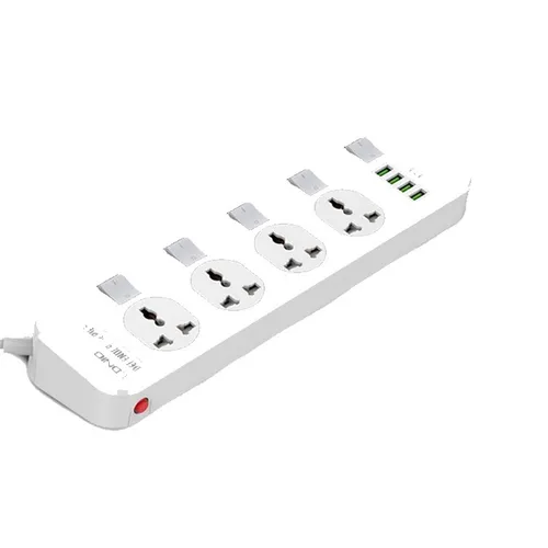 LDNIO SC4408 4 Power Socket + 4 USB 2500W Extension Power Cord